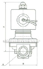 2W two way stainless steel direct-acting magnetic valve constructral diagram(pic1)