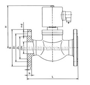 ZBSF flange stainless steel piston dimension drawing
